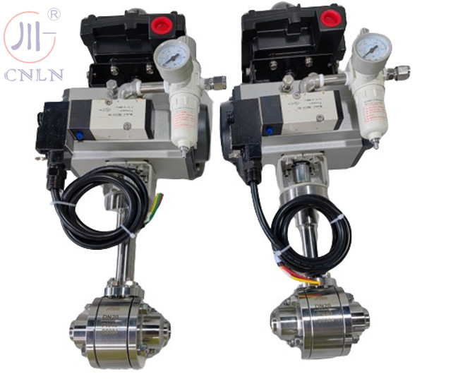 CF3/CF8 DN15/DN20 SS304/SS316 válvula de esfera pneumática criogénica para gás líquido LNG/LOX/LN2/LAR/LCO2