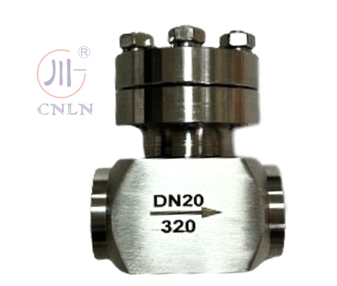 SS304/316 válvula de controlo criogénica de alta pressão DN20 para GNL/LOX/LN2/LAR/LCO2