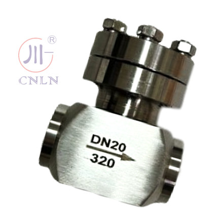 SS304/316 válvula de controlo criogénica de alta pressão DN20 para GNL/LOX/LN2/LAR/LCO2