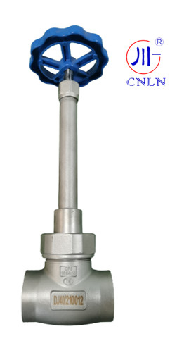 SS304/316 válvula de esferas criogénicas de caule longo para tanque/contenedor de armazenamento criogénico