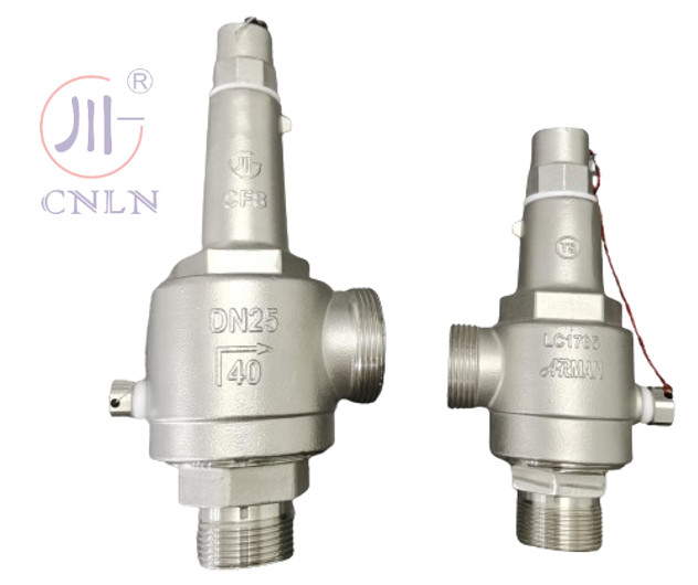 DN25/DN15 válvula de segurança criogénica de aço inoxidável para GNL/LOX/LN2/LAR/LCO2