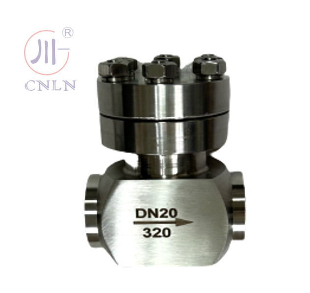 SS304/316 válvula de controlo criogénica de alta pressão DN20 para GNL/LOX/LN2/LAR/LCO2