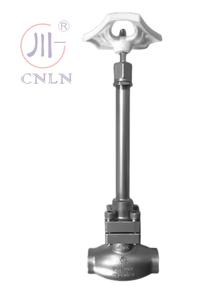 SS304/316 válvula de globo criogénico tipo D ((DN10-100 mm) para GNL/LOX/LN2