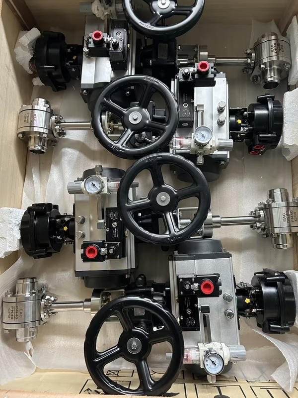 DN50 válvula de esfera pneumática criogénica de aço inoxidável para bombas criogénicas para GNL/LOX/LN2/LAR/LCO2