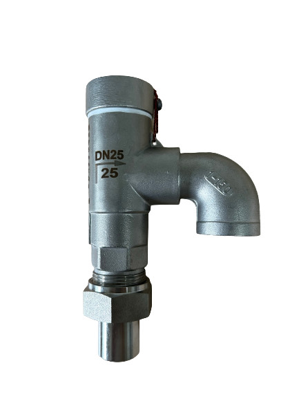 SS304/316 DN15 PN40 válvula de segurança criogénica de baixa elevação para tanque / deslizamento / contentor