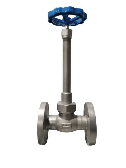 PN40 válvula criogénica de válvula de globo válvula de parada -196~+80 °C para GNL etc. Gases líquidos