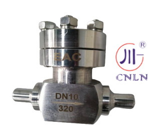 Válvula de controlo criogénica de alta pressão de válvula de globo -196~+80 °C para tanque de GNL LOX LIN LAR LCO2
