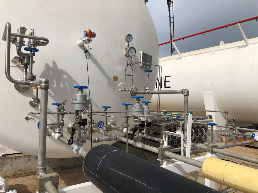 Válvula de controlo criogénica de flange Para tanque de gases líquidos LNG LOX LIN LAR LCO2