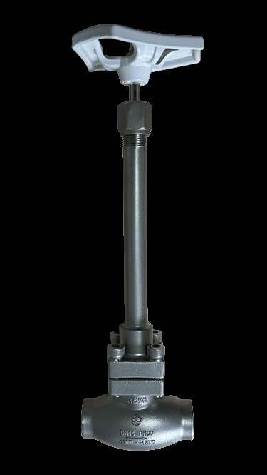 Válvula Globo Criogênica PN50 Aço Inoxidável 304/316 Solda de Encaixe -196°C a +80°C
