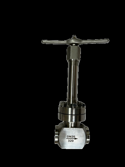 Válvula globo criogênica de alta pressão de 42 MPa com corpo da válvula CF8/CF3 para aplicações LNG/LOX/LIN e faixa de temperatura de -196 a +80°C