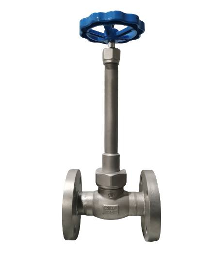 Valva de globos criogénicos de caule longo CF8 CF8M para GNL/LOX/LN2/LAR/LCO2