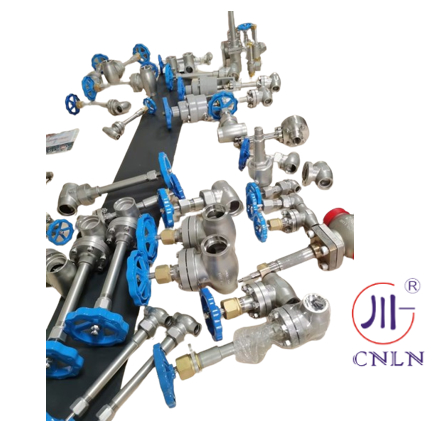 ISO9001 Cryogenic Globe Valve with 5.0Mpa Maximum Pressure and CF8/CF3 Valve Body for LNG LOX LIN LAR Applications