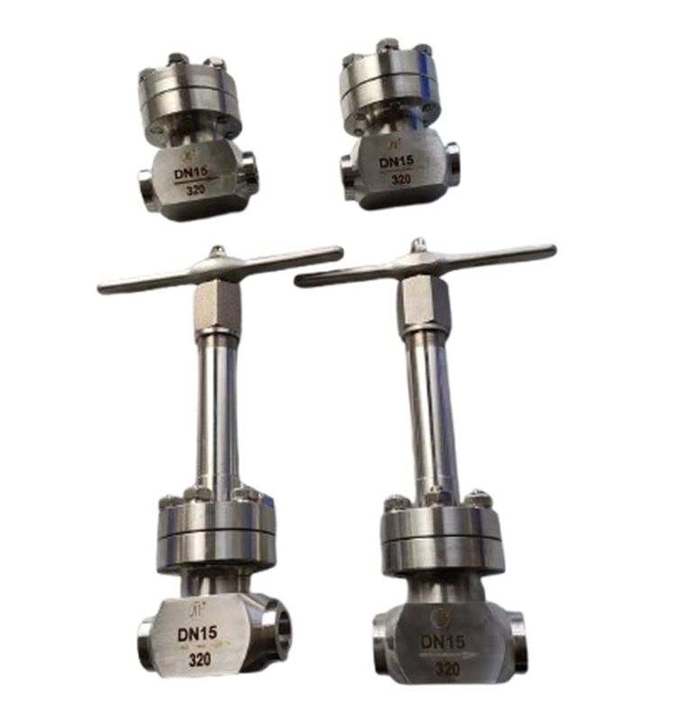 Válvula de retenção criogênica com pressão máxima de 320 Mpa Aço inoxidável 304/316 para faixa de temperatura de -196 a +80°C