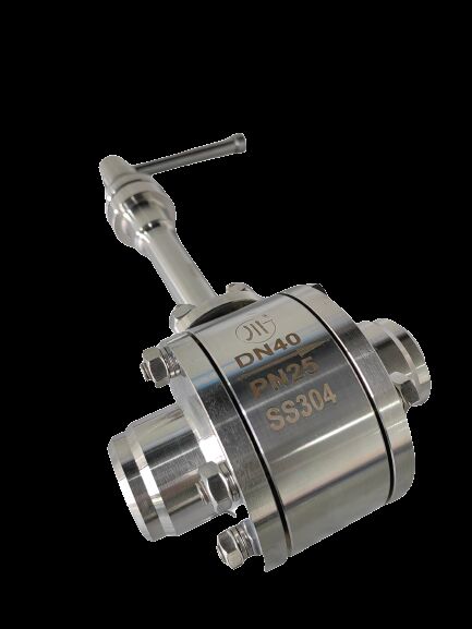 Válvula de esfera criogénica com ligação de flange e funcionamento do volante de mão adequada para GNL LN2 LAr