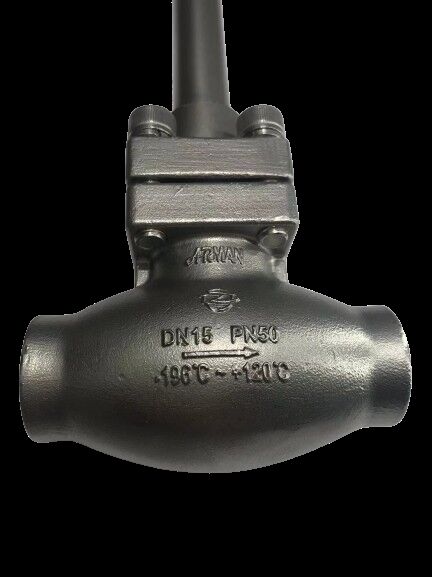 Válvula globo criogênica de aço inoxidável 304/316 com pressão máxima de 5,0 MPa e faixa de temperatura de -196°C a +80°C